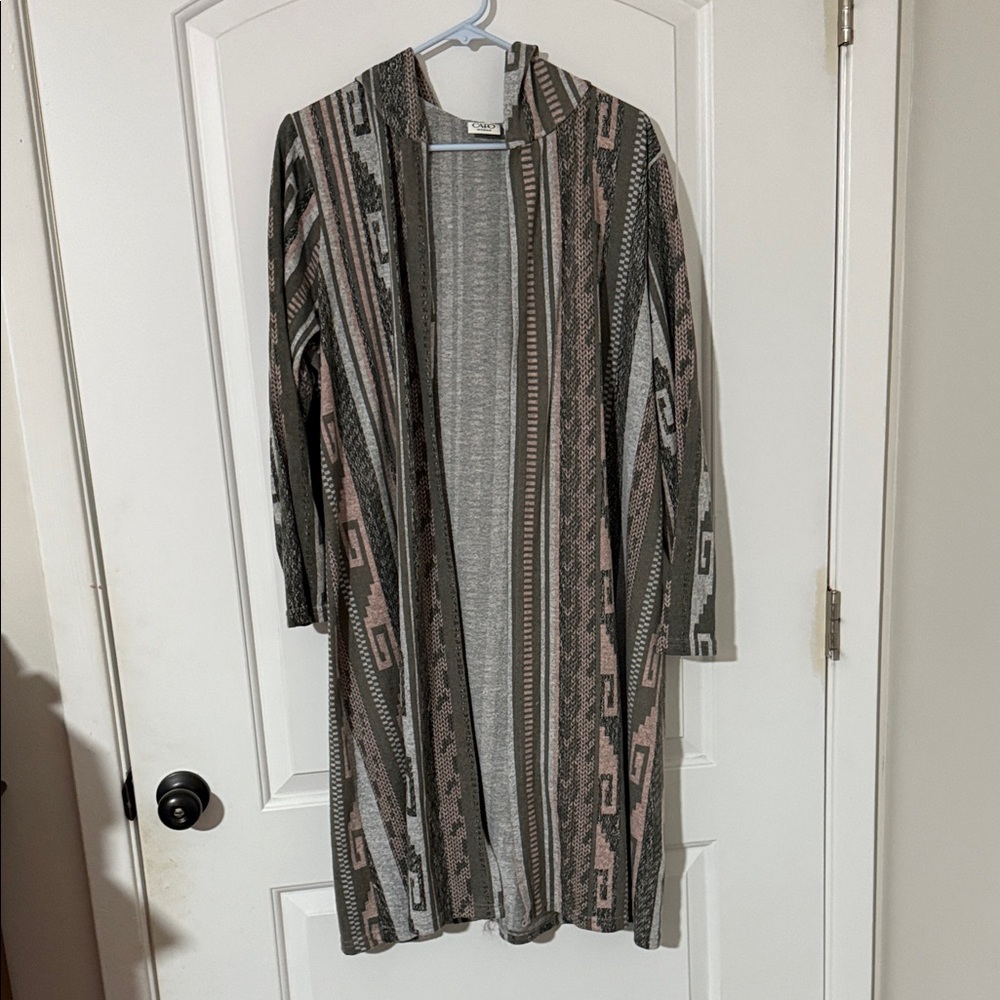 Cato Heather Gray Knit Cardigan